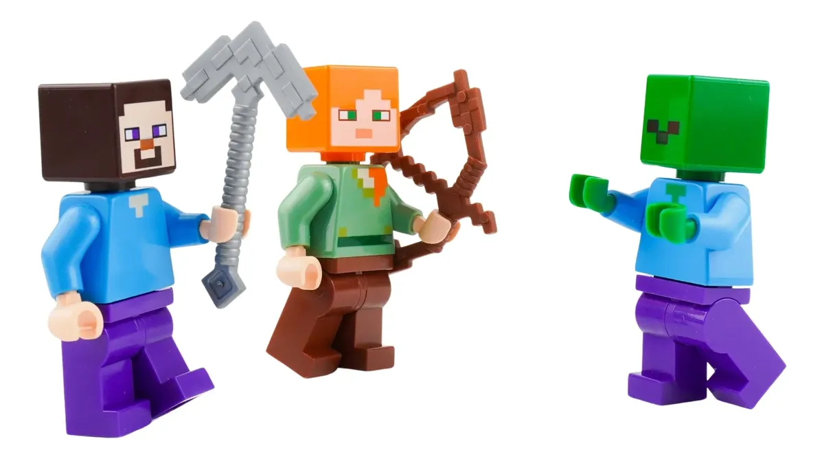 LEGO Minecraft Pack de Figurines — Minifigurines personnages officiels
