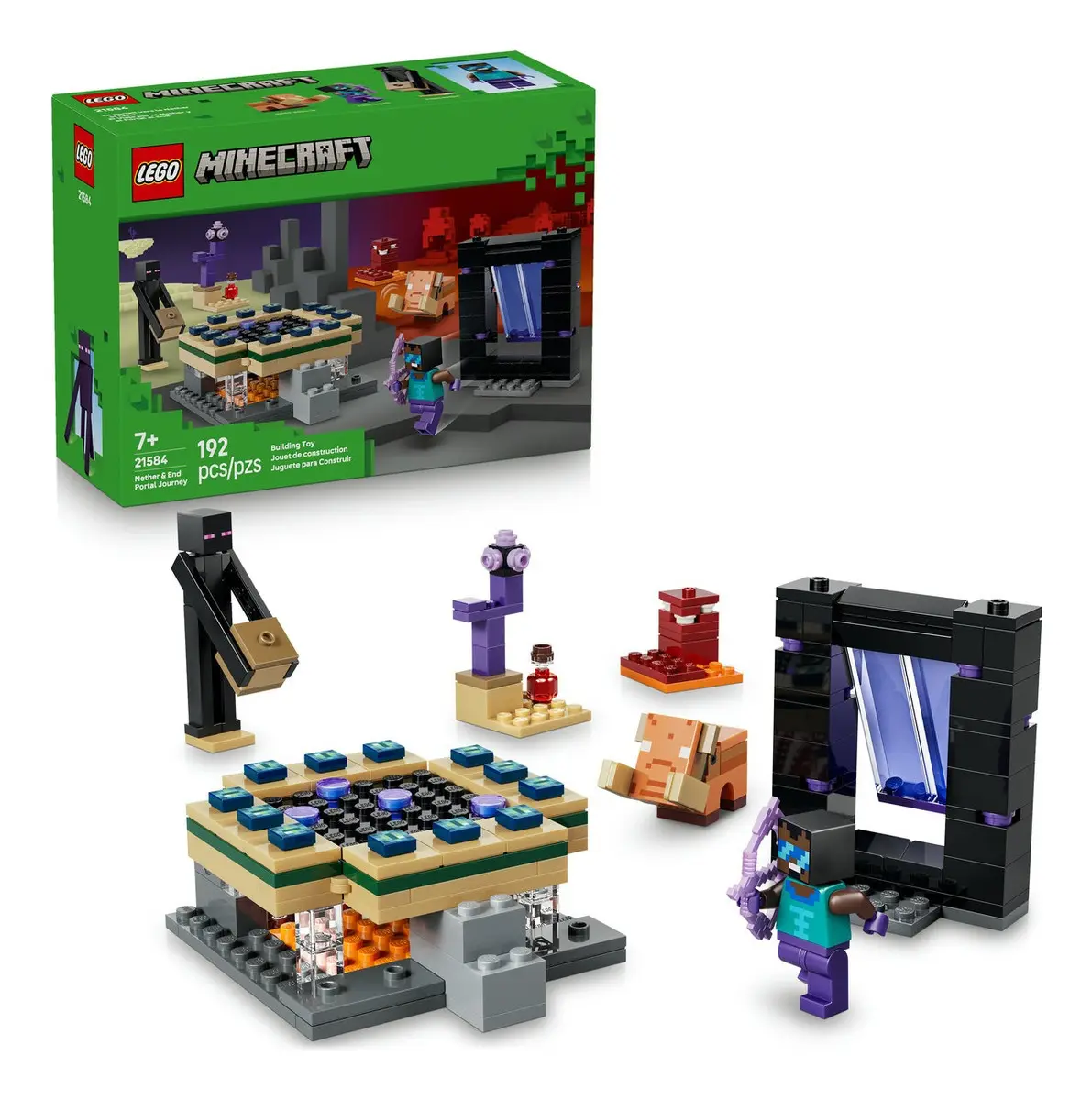 LEGO Minecraft Le Portail du Nether 21185 — Set de construction