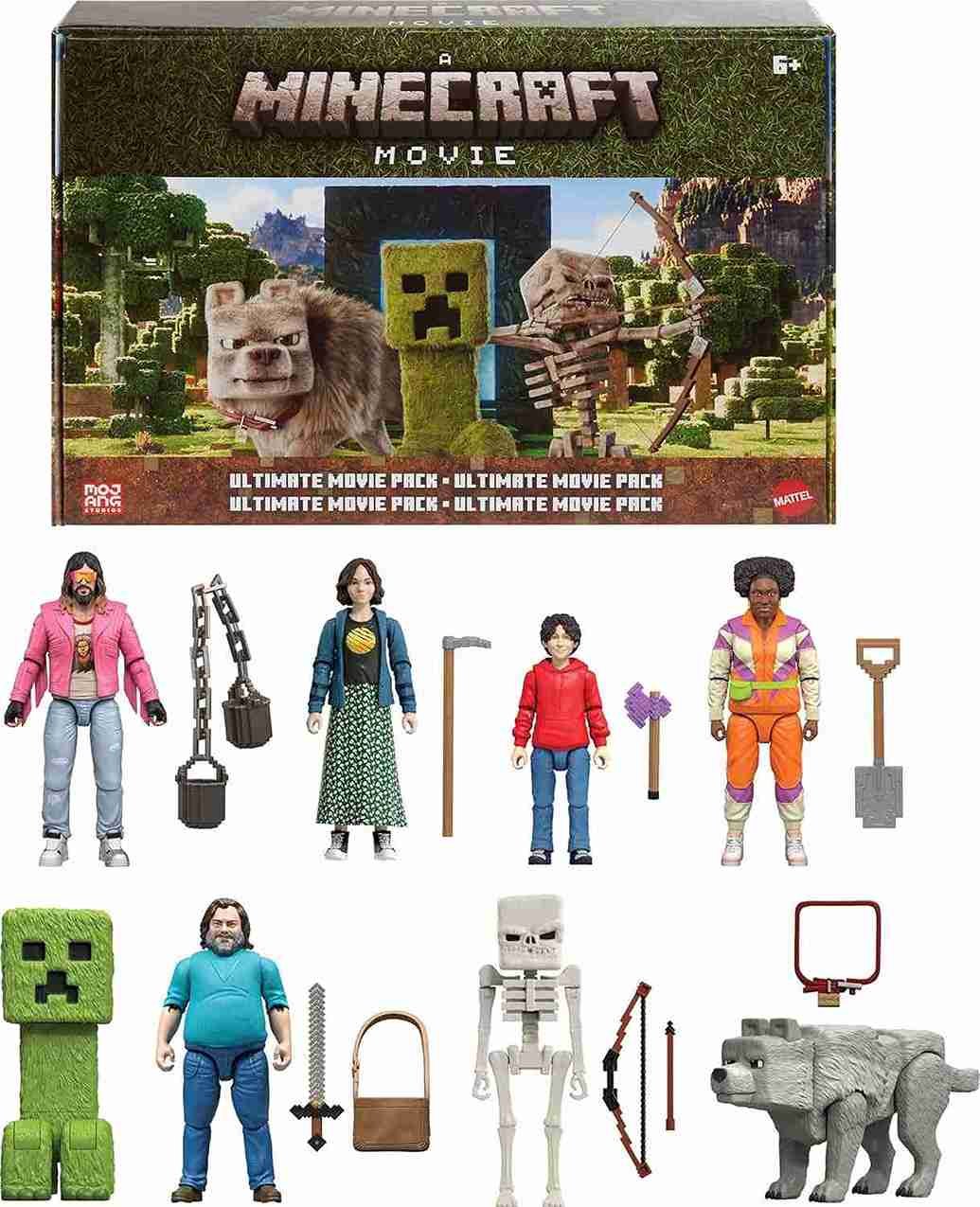 Pack 8 Figurines Film Minecraft 2025 — Kit personnages du film