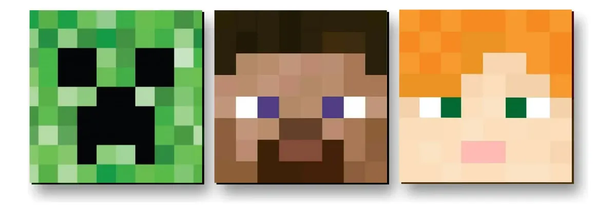 Tableau Minecraft — Décoration murale poster trio