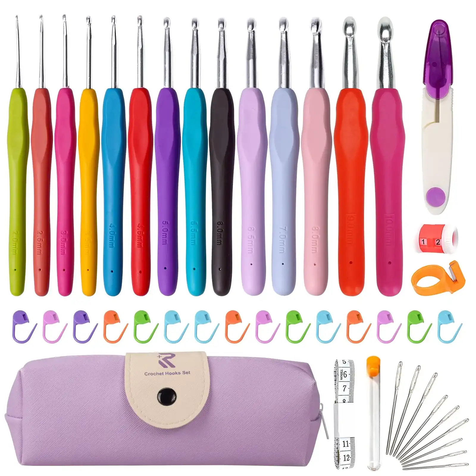 Kit RealPlus 47 pièces crochets ergonomiques caoutchouc violet