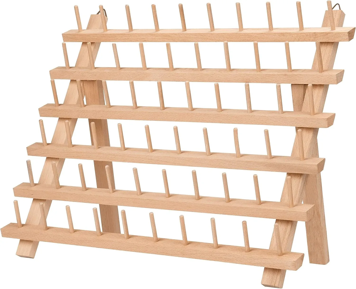 Support porte-bobines en bois 60 emplacements couture Kurtzy