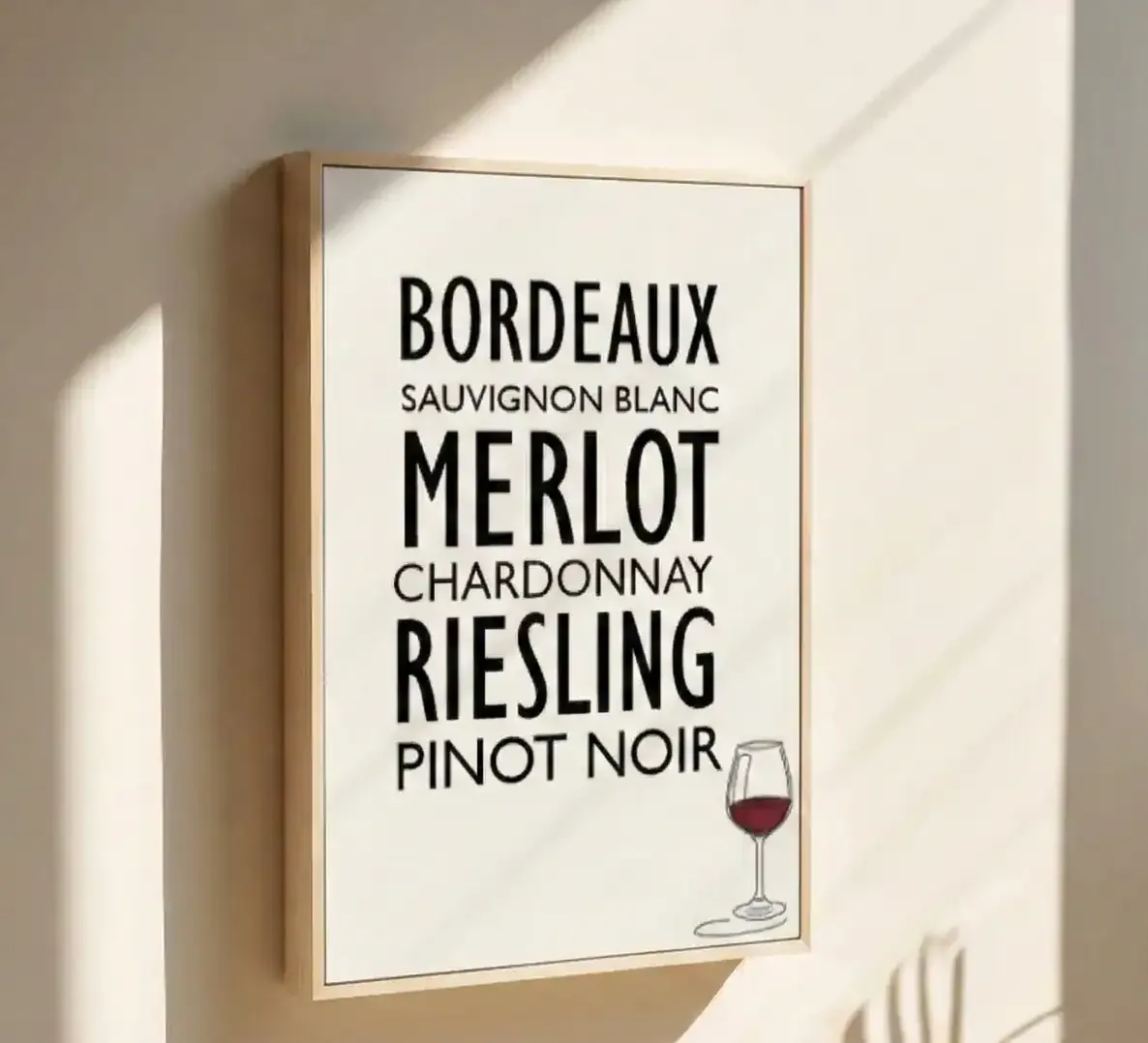 Tableau décoratif thème vin art salle à manger