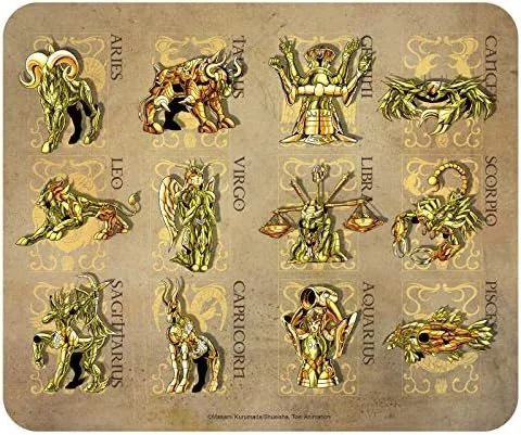 Tapis de Souris ABYstyle Gold Armor Saint Seiya 23.5x19.5cm