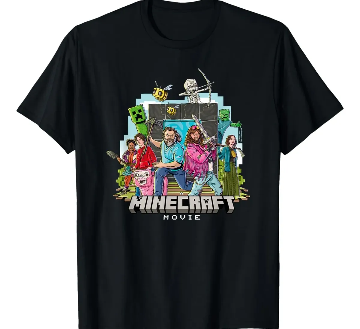 T-shirt Film Minecraft 2025 — Jack Black personnage du film