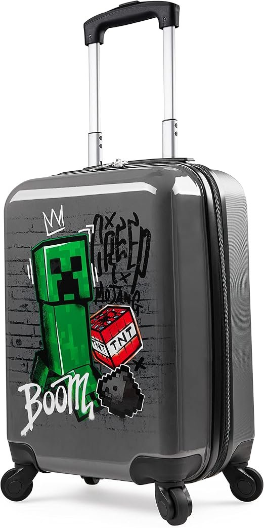 Valise trolley Minecraft enfant — Bagage scolaire Minecraft