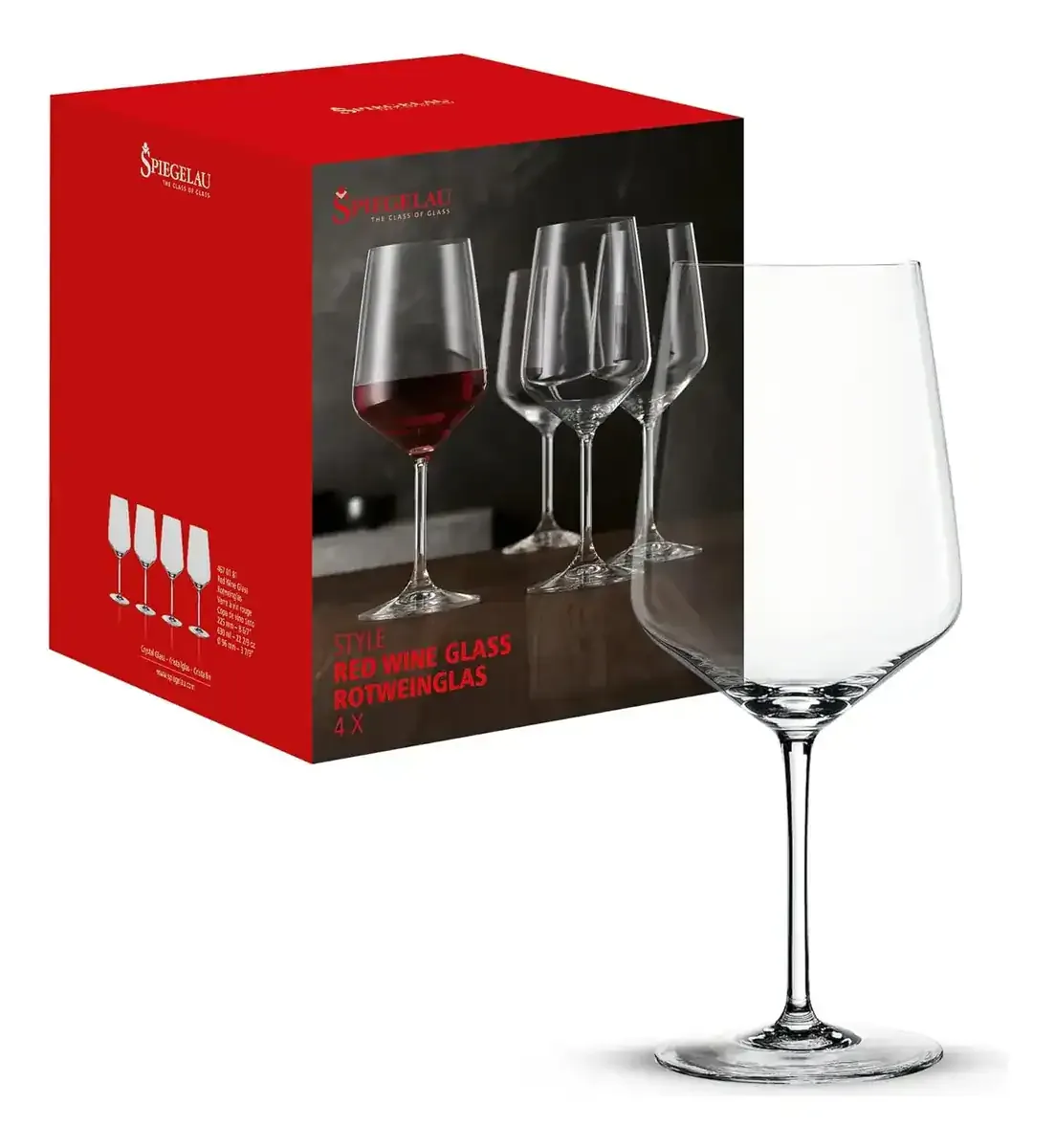 Verres Spiegelau Bordeaux 4 pièces cristal sans plomb