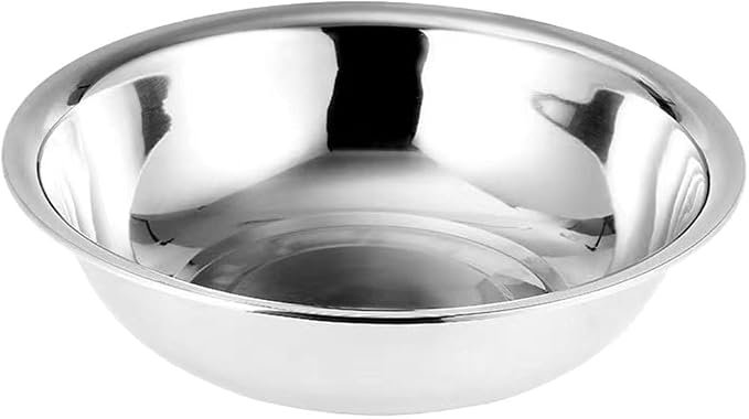 Grand saladier inox professionnel bain-marie pâtisserie bords larges