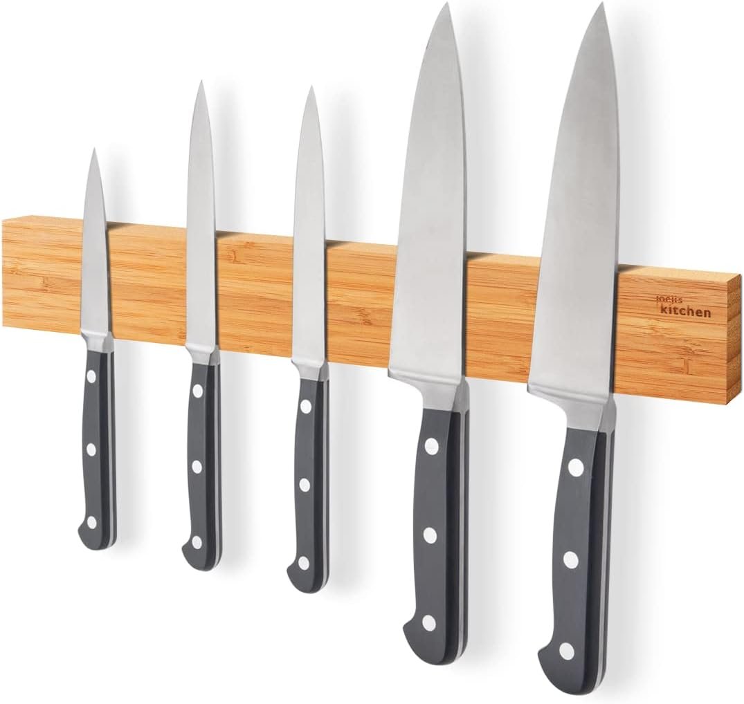 Joeji's Kitchen Barre aimantée en bambou naturel, 40 cm