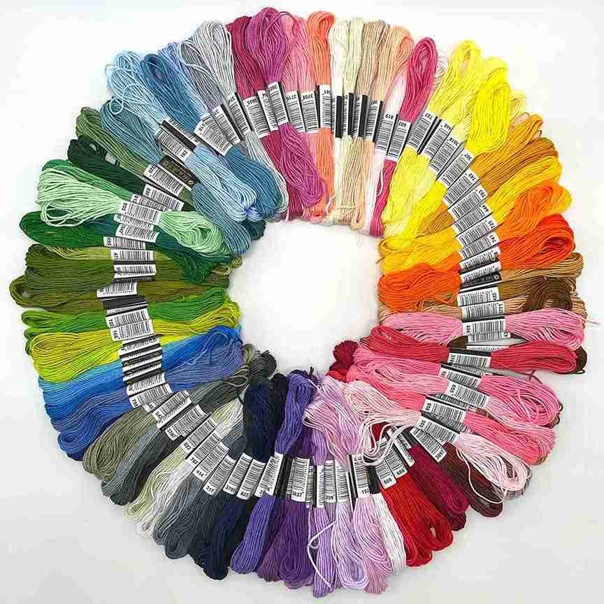 Kit de fil à broder pour bracelet, 100 couleurs