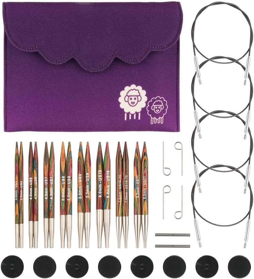 KnitPro Symfonie set interchangeable 3,5 à 8 mm aiguilles tricot