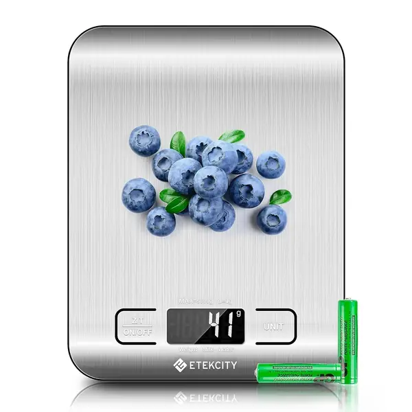 Balance numérique de cuisine 5 kg écran LCD compacte antidérapante