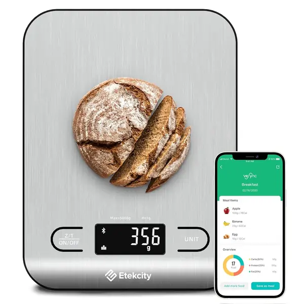 Balance de cuisine numérique en inox antidérapante pâtisserie professionnelle
