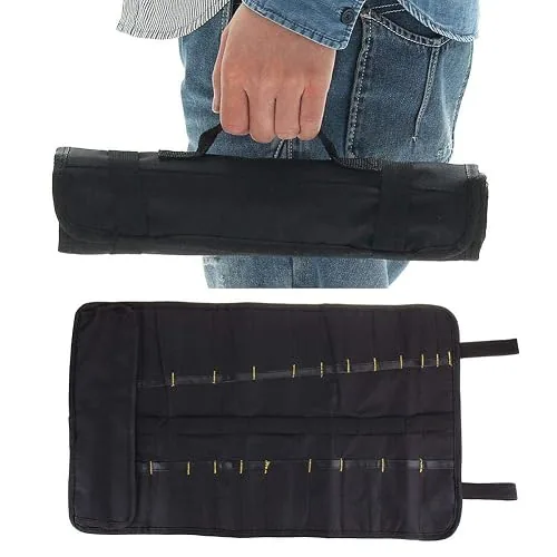 basisago Sac en rouleau canvas pour couteaux de chef