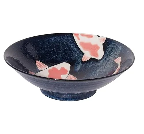Bol japonais Mino-yaki Donburi en céramique, taille extra-large