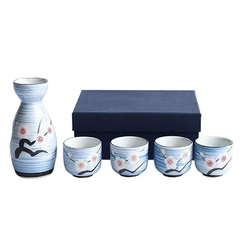 Caalio Bouteille de saké Tokkuri en porcelaine, 207 ml