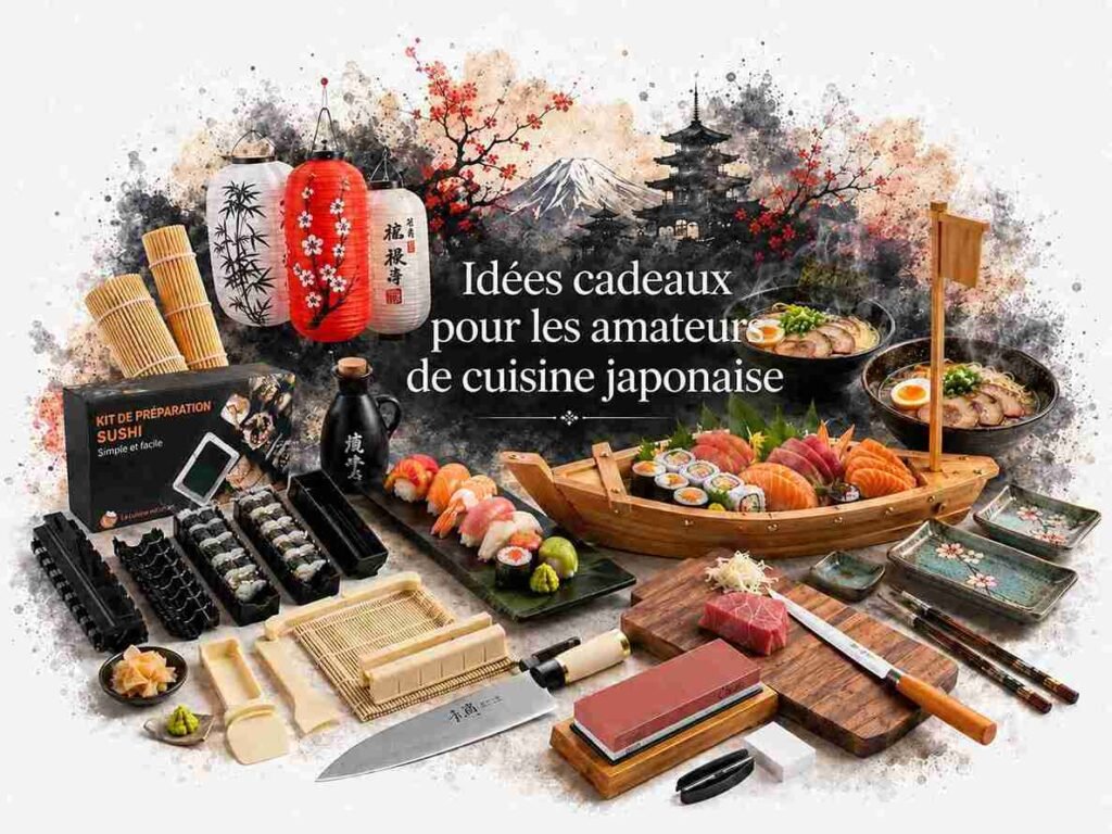 Cadeaux pour les Amoureux de la Cuisine Japonaise : Plus de 170 Idées de Couteaux, Ustensiles et Décoration
