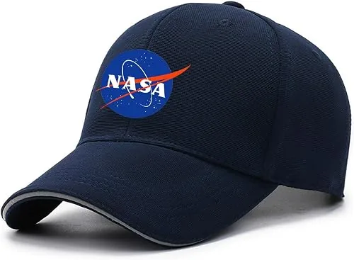Casquette baseball NASA brodée ajustable unisexe