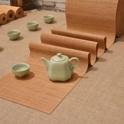 Chemin de table en bambou, style japonais
