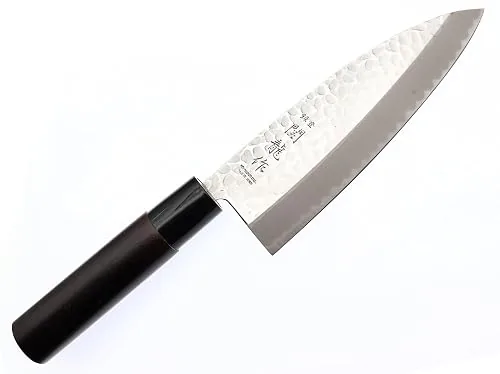 Couteau Deba martelé SekiRyu, lame 15 cm, fabriqué à Seki