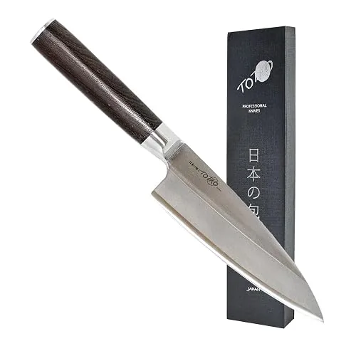 Couteau Deba professionnel Totiko, lame 16,5 cm