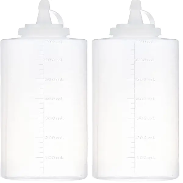 Flacon doseur imbiber génoise sirop pâtisserie transparent verre