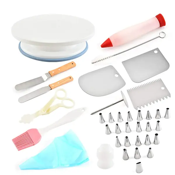 Grand coffret pâtisserie 100 pièces professionnel plateau tournant douilles