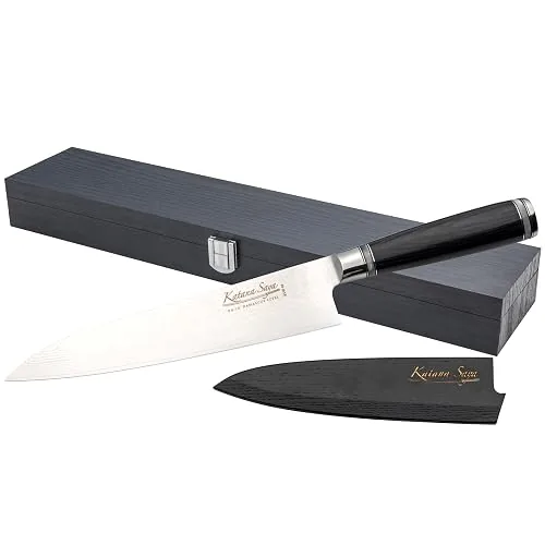 Katana Saya pour couteau Gyuto 20 cm, manche en bois d'olivier