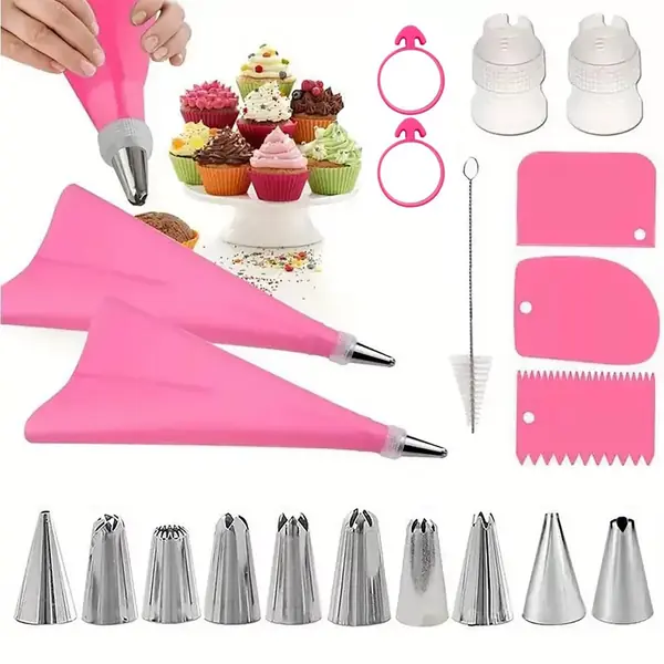 Kit 7 douilles débutant poche à douille décoration gâteau basique