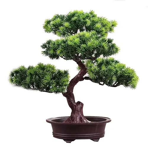 Koet Bonsaï artificiel en cèdre japonais, 28 cm