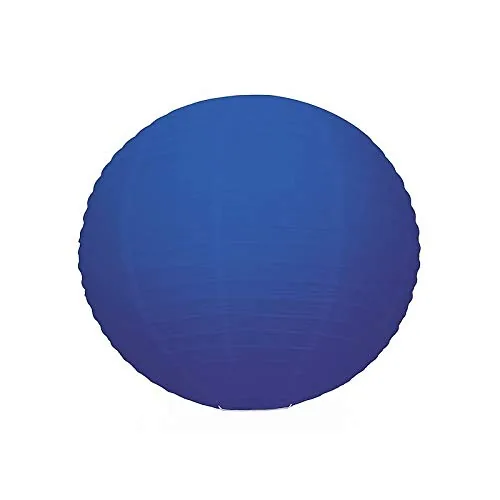 Lanterne japonaise en papier, bleu foncé, 35 cm, à suspendre
