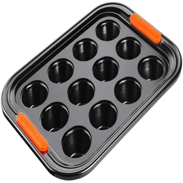 Moule 12 empreintes muffins cupcakes silicone alimentaire cuisson