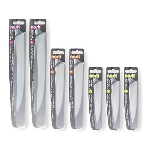 nosh Fourreaux universels protège-lame, lot de 7, translucide