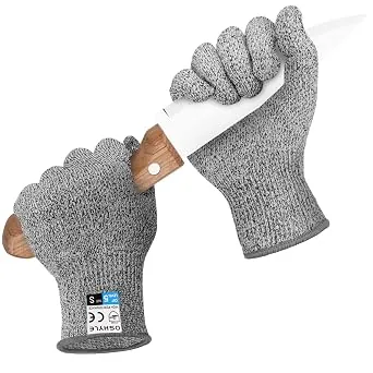 Oshyle Gants anti-coupures niveau 5, pour cuisine