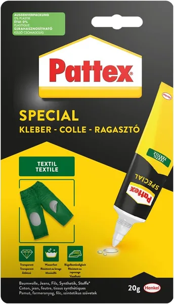 Pattex colle spéciale textile permanente pour broderie et appliqués