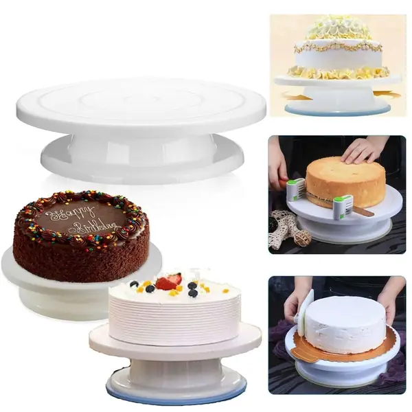Plateau tournant 28cm professionnel décoration gâteau 360 degrés