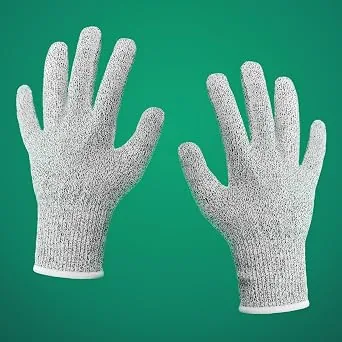 Precorn Gants de protection anti-coupures, maille inox