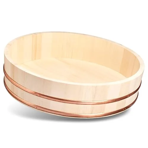 Reishunger Hangiri en bois, 48 cm, idéal pour débutants