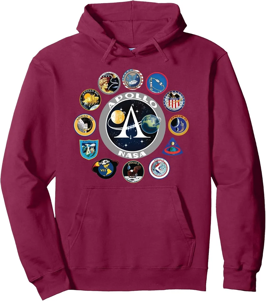 Sweatshirt à capuche NASA Apollo Missions adulte unisexe