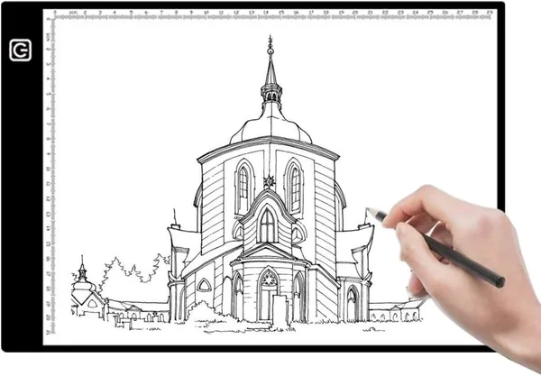 Tablette lumineuse LED A4 pour calque et transfert de motifs