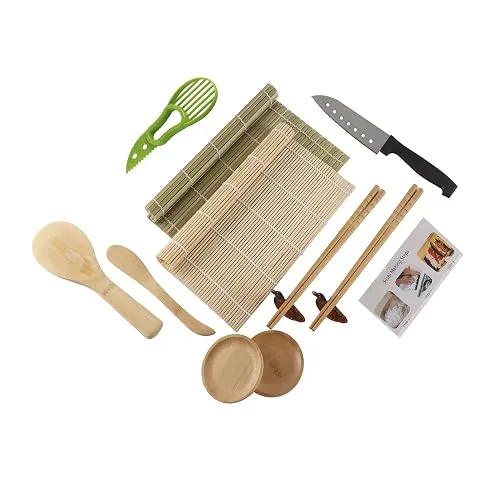 Tynerza Kit sushi maki maker complet avec couteau japonais