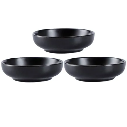 Upkoch Lot de 3 coupelles rondes en céramique pour sauce soja