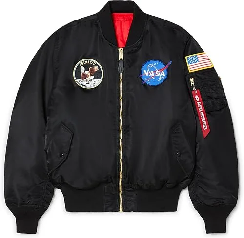 Alpha Industries Bomber NASA Apollo MA-1 patches missions