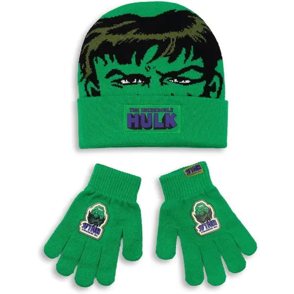 Marvel The Incredible Hulk — Ensemble bonnet et gants garçon