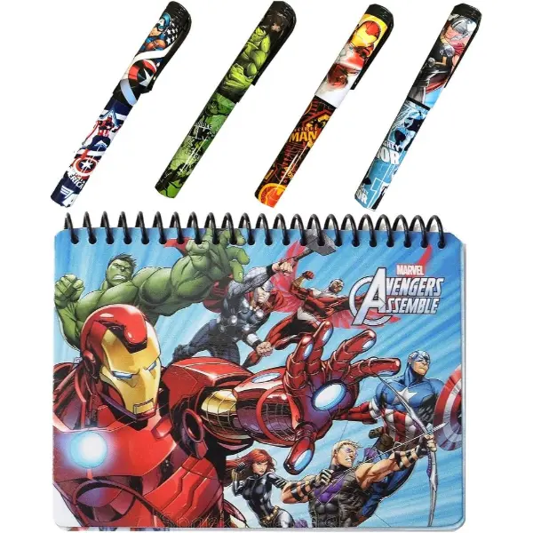 Carnet à spirales Marvel Avengers — couverture rigide — idée cadeau Avengers
