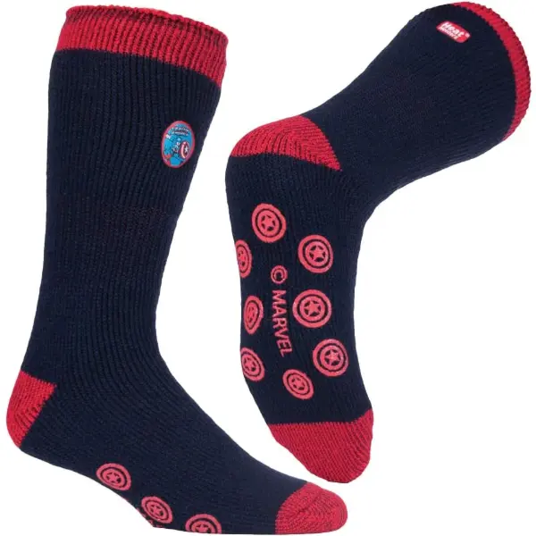 Chaussettes thermiques Heat Holders pour homme au motif Captain America