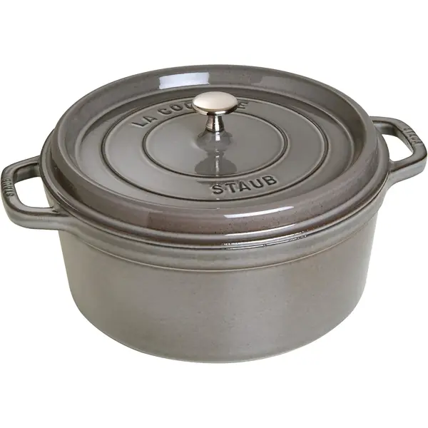 Cocotte en fonte Staub 28 cm graphite grande taille pour deux pains