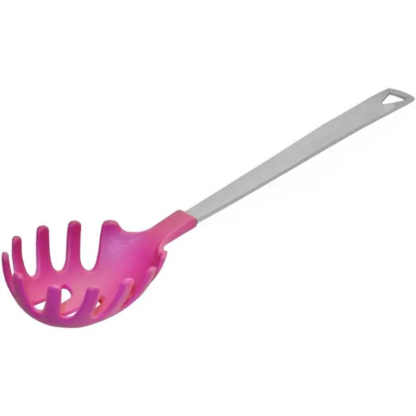 Cuillère à spaghetti inox avec dents pour servir pâtes fraîches