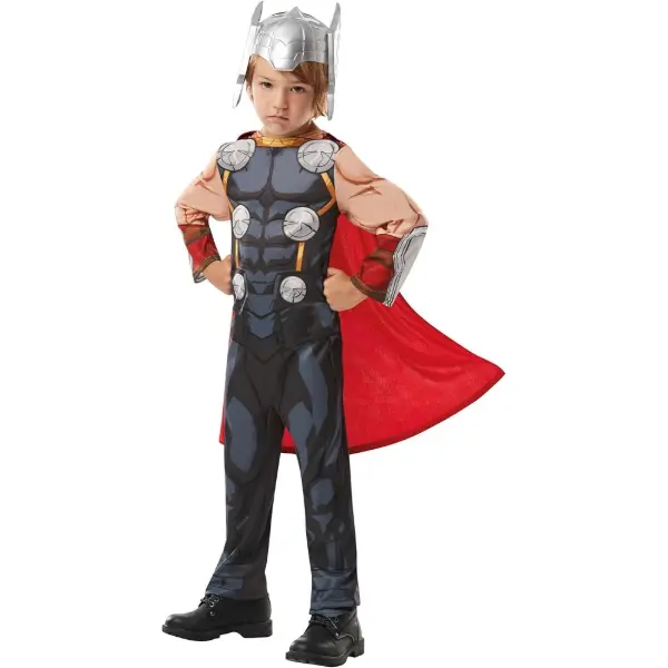 Déguisement Rubie's Thor pour garçon avec cape rouge et plastron imprimé