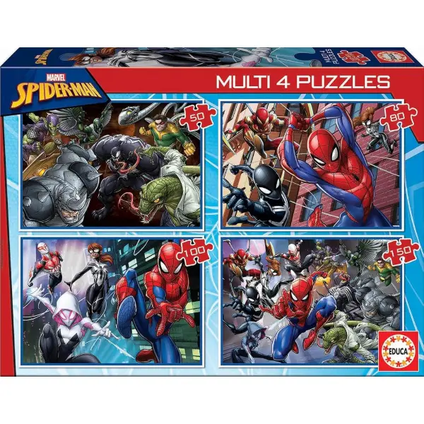 Educa — 4 multipuzzles progressifs 50 à 150 pièces